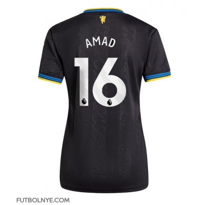 Camiseta Manchester United Amad Diallo #16 Tercera Equipación para mujer 2025-26 manga corta Camiseta Manchester United Amad Diallo #16 Tercera Equipación para mujer 2025-26 manga corta